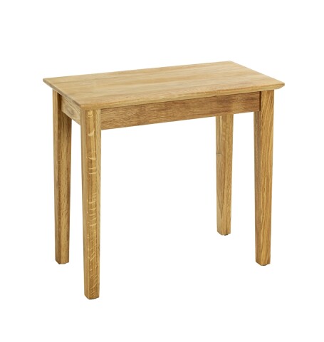 Beistelltisch >54352< in eiche, Massivholz - 56x52x30cm (BxHxT)