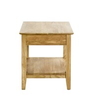 Beistelltisch >54355< in eiche, Massivholz - 45x52x45cm (BxHxT)