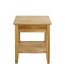 Beistelltisch >54355< in eiche, Massivholz - 45x52x45cm (BxHxT)