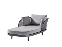 Daybed >Samoa< in hellgrau, Olefin,Polypropylen -...