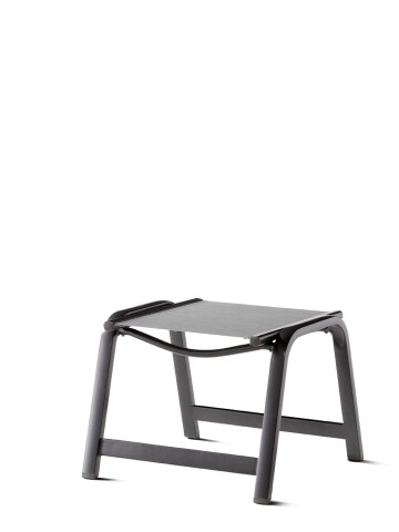 Hocker >Royal< in Hellgrau, Kunstfasergewebe - 56x44x57cm (BxHxT)