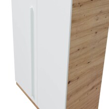 Jugendzimmer-Set >NOA< in Nodi-Eiche/Artik-Weiß - 196x77x92 (BxHxT)