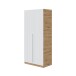 Jugendzimmer-Set >NOA< in Nodi-Eiche/Artik-Weiß - 196x77x92 (BxHxT)