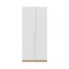 Jugendzimmer-Set >NOA< in Nodi-Eiche/Artik-Weiß - 196x77x92 (BxHxT)