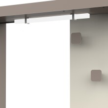 Bettanlage >CAMILLIA< (2-teilig) in Grau - 203x89x127,9cm (BxHxT)