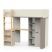 Etagenbett >CAMILLIA< (2-teilig) in Grau - 203,7x183x104,1cm (BxHxT)