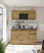 Singleküche >Jazz< in Eiche Artisan - 160x212x60 (BxHxT)