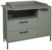 Wickelkommode >Ole< in pine green matt  - 119x91x45cm (BxHxT)