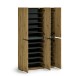 Schuhschrank >Glossy< in Artisan Eiche - 120x200x34cm (BxHxT)