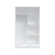 Schwebetürenschrank >TOP< in Artik-Weiß/Velho-Weiß - 120x200x50 (BxHxT)