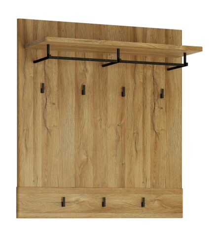 Garderobenpaneel >CORTINA< in Grandson Eiche Dekor - 92,8x101x32,5 (BxHxT)