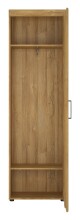 Garderobenschrank >CORTINA< in Grandson Eiche Dekor - 58x195x37,4 (BxHxT)