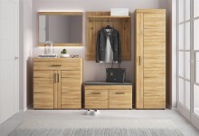 Schuhschrank >CORTINA< in Grandson Eiche Dekor - 92,8x100,2x38 (BxHxT)