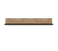 Wandboard >CORTE< in Coast Evoke Eiche Dekor/Kosmos Grau - 160x24x21,6 (BxHxT)