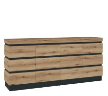 Sideboard >CORTE< in Coast Evoke Eiche/Kosmos Grau...