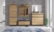Garderobenpaneel >CORTE< in Coast Evoke Eiche Dekor - 100x116,6x29,2cm (BxHxT)