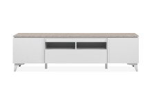 Wohnzimmer-Set >Bertrix< in Sandstein / weiß - 177x51,5x40cm (BxHxT)