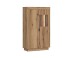 Stauraumvitrine >DELAMAR< in Coast Evoke Eiche Dekor - 80,4x140,2x39,6 (BxHxT)