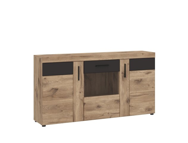 Sideboard >GRANO< in Viking Eiche Dekor - 156,8x86x40,9 (BxHxT)