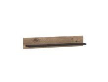Wandboard >GRANO< in Viking Eiche Dekor/Kosmos Grau - 117,6x19,6x21,9 (BxHxT)