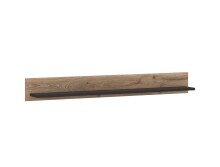 Wandboard >GRANO< in Viking Eiche Dekor/Kosmos Grau - 157x19,6x21,9 (BxHxT)
