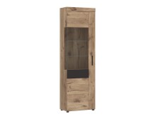 Glasvitrine >GRANO< in Viking Eiche Dekor -...