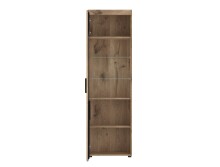 Glasvitrine >GRANO< in Viking Eiche Dekor - 58x195x37,4 (BxHxT)