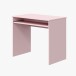 Jugendzimmer-Set >NUBE< in Alpen-Weiß / Grau / Rosa - 199x65x96 (BxHxT)