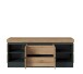 Wohnwand >Corte< (4-teilig) in Coast Evoke Eiche Dekor - 325x201x45cm (BxHxT)