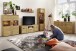 Wohnwand >Cortina< (4-teilig) in Grandson Eiche Dekor - 317x195x41 (BxHxT)