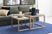 Couchtisch >Cornus< in Eiche weiss pigmentiert -...