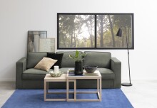 Couchtisch >Cornus< in Eiche weiss pigmentiert - 70x50x70cm (BxHxT)