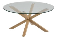 Glastisch >Heaven< in Klar, Glas - 40x82cm (HxD)