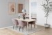 Armlehnstuhl >Emilia< in dusty rose, Polyester, Stahl - 57x83x61cm (BxHxT)