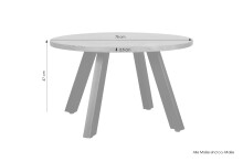 Couchtisch >LARA< von freiraum: Modernes Design mit massiver Akazienholz-Tischplatte, Ø75cm, H47cm – Pflegeleicht & Nachhaltig, FSC®-Zertifiziert, Schwarz Pulverbeschichtete Metallbeine