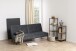 Schlafsofa >Perugia< in Grau, schwarz - 198x87x95 (BxHxT)