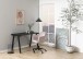 Schreibtischstuhl >Nora< in dusty rose, Polyester, Stahl - 58x91x58cm (BxHxT)