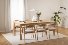 Esstisch >Atlantic< in Eiche, MDF - 200x75x100cm (BxHxT)