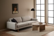 Couchtisch >Vega< in Braun, Marmor - 42x90cm (HxD)