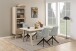 Kulissen-Esstisch >A-Line< in Eiche weiss pigmentiert - 200x74,6x95cm (BxHxT)