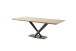 Baumkantentisch >GRAVINA< in naturfarben/ schwarz - 160x74x90 (BxHxT)