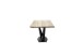 Baumkantentisch >GRAVINA< in naturfarben/ schwarz - 160x74x90 (BxHxT)