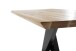 Baumkantentisch >GRAVINA< in naturfarben/ schwarz - 160x74x90 (BxHxT)