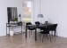 Konsolentisch >Seaford< in schwarz, MDF, Stahl - 120x79x35cm (BxHxT)
