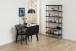 Regal >Angus< in schwarz, MDF, Stahl - 94x172x27cm (BxHxT)