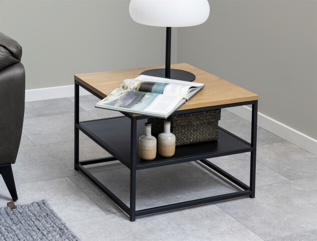 Couchtisch >Gila< in Wildeiche, MDF - 55x42x55cm (BxHxT)