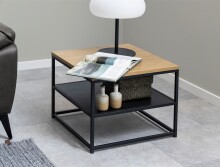 Couchtisch >Gila< in Wildeiche, MDF - 55x42x55cm...