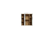 Badezimmer-Set >Veris< (5-teilig) in Artisan Eiche Dekor / salbei, Holzwerkstoff