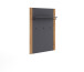 Garderoben-Set >Joe< (3-teilig) in Eiche / anthrazit - 153x197x40 (BxHxT)