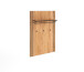 Garderoben-Set >Eddie< (3-teilig) in Eiche / schwarz - 153x197x40 (BxHxT)